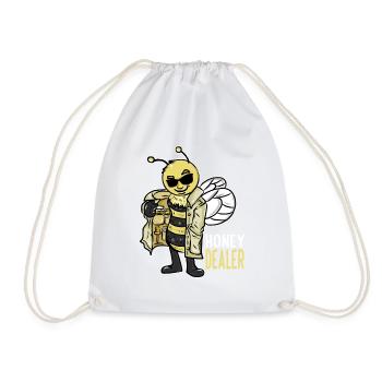 Honey Dealer Beekeeper Honey Beekeeping Beekeeping - Drawstring Bag - white - Front