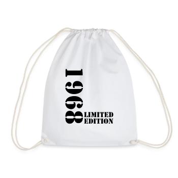 1968 Limited Edition Birthday Gift Wife Husband - Drawstring Bag - white - Front