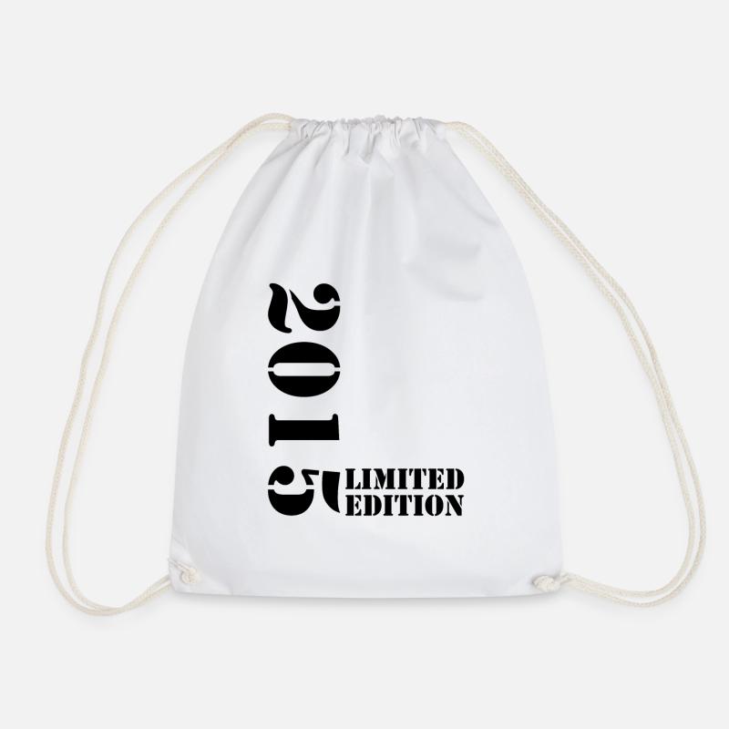 2015 Limited Edition Geburtstag Geschenk Deko - Turnbeutel - Weiß