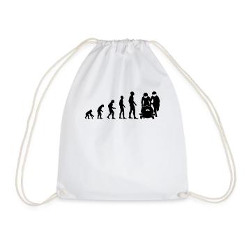 Bobsleigh Evolution Bobsleighing Bobsleigh Gift - Drawstring Bag - white - Front