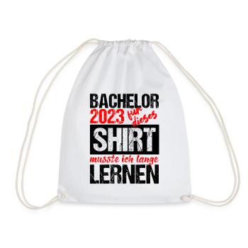 Bachelor 2023 Lange Genug Gelernt Lasst Uns Feiern - Turnbeutel - Weiß - Vorne