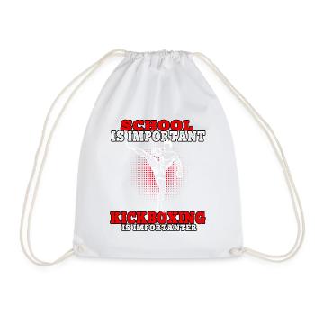Le kickboxing est un art martial Muay Thai important - Sac de sport léger - blanc - Devant