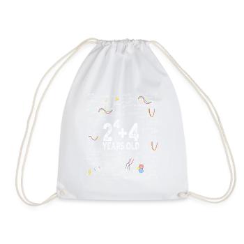 Two to the power of four = 20 years old - Mathematics - Drawstring Bag - white - Front