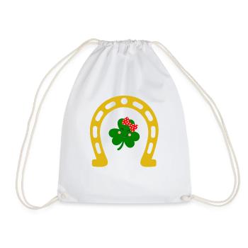 Accessoires de la Saint-Patrick Irlande Shamrock Décoration - Sac de sport léger - blanc - Devant