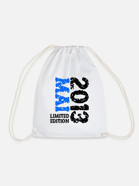 2013 Mai Limited Edition Geburtstag Geschenk - Turnbeutel - Weiß