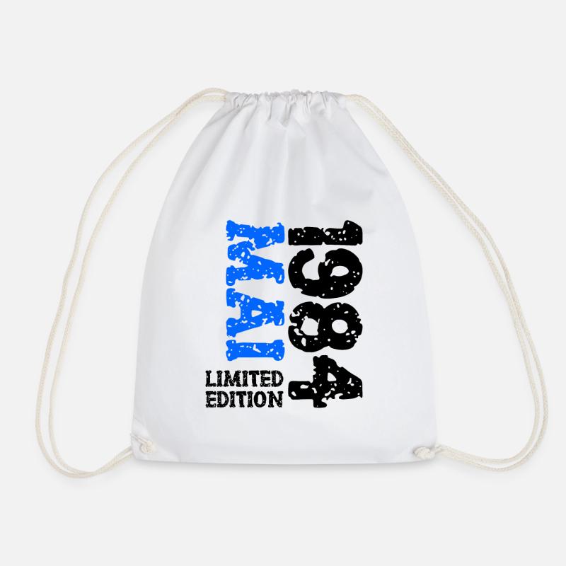 1984 Mai Limited Edition Geburtstag Geschenk - Turnbeutel - Weiß