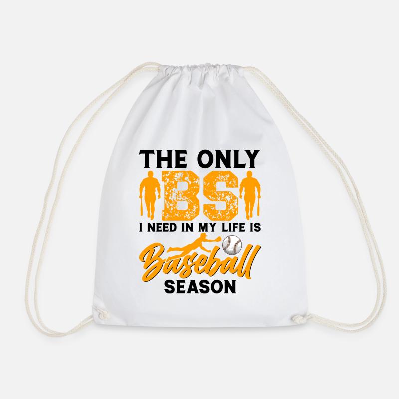 Baseball Player Baseball Player Baseball Team - Drawstring Bag - white