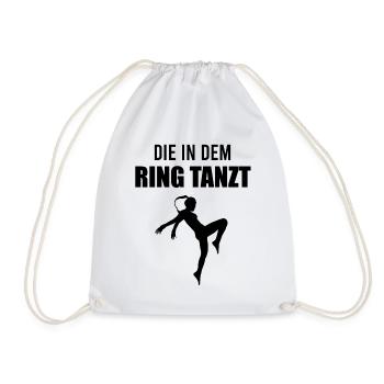Kickboxerin Kickboxen Cooler Spruch Geschenk Damen - Turnbeutel - Weiß - Vorne
