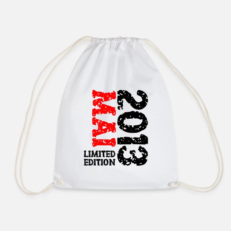 2013 Mai Limited Edition Geburtstag Geschenk - Turnbeutel - Weiß