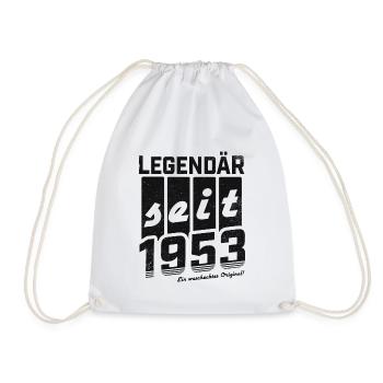 LEGENDÄR SEIT 1953 WASCHECHTES ORIGINAL GEBURTSTAG - Turnbeutel - Weiß - Vorne