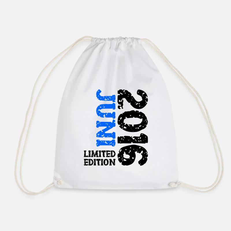 2016 Juni Limited Edition Geburtstag Geschenk - Turnbeutel - Weiß