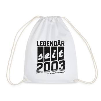 LEGENDÄR SEIT 2003 WASCHECHTES ORIGINAL GEBURTSTAG - Turnbeutel - Weiß - Vorne
