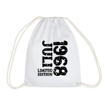 1968 Juli Limited Edition Geburtstag Geschenk - Turnbeutel - Weiß - Vorne
