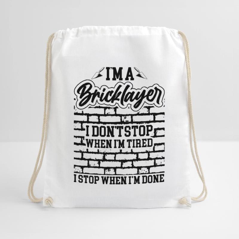 Masonry, masonry, bricklayer, apprentice, mason, master Drawstring Bag