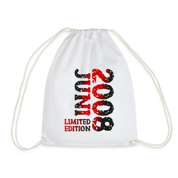 2008 Juni Limited Edition Geburtstag Geschenk - Turnbeutel - Weiß - Vorne