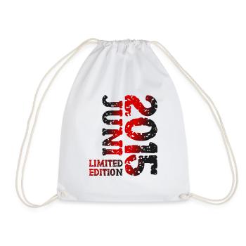 2015 Juni Limited Edition Geburtstag Geschenk - Turnbeutel - Weiß - Vorne