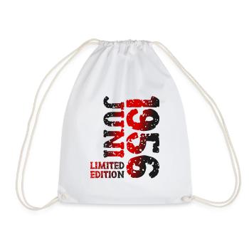 1956 juin édition limitée cadeau d’anniversaire - Sac de sport léger - blanc - Devant