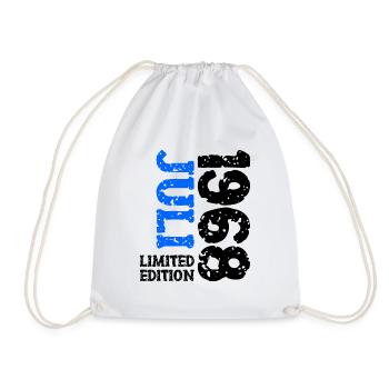 1968 Juli Limited Edition Geburtstag Geschenk - Turnbeutel - Weiß - Vorne
