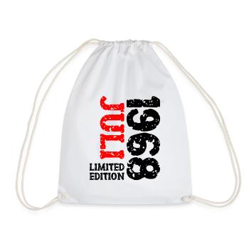 1968 Juli Limited Edition Geburtstag Geschenk - Turnbeutel - Weiß - Vorne