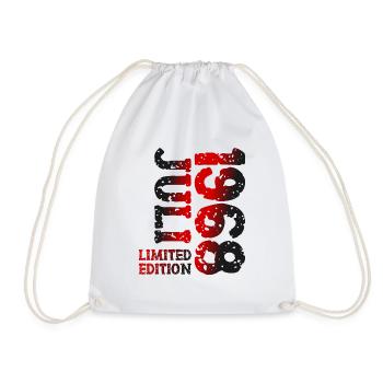 1968 Juli Limited Edition Geburtstag Geschenk - Turnbeutel - Weiß - Vorne