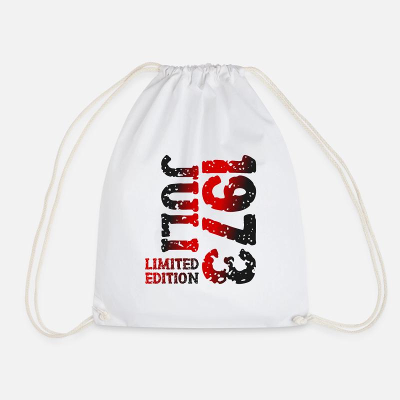 1973 Juli Limited Edition Geburtstag Geschenk - Turnbeutel - Weiß