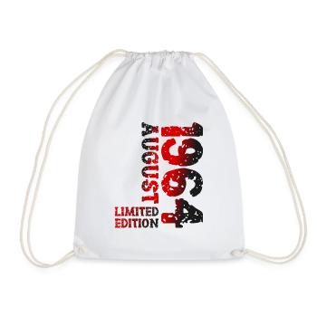 1964 August Limited Edition 59th Birthday Outfit - Drawstring Bag - white - Front