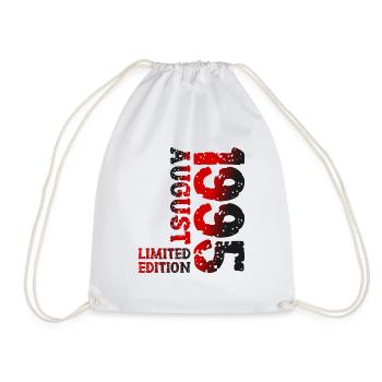 1995 August Limited Edition 28. Geburtstag Outfit - Turnbeutel - Weiß - Vorne
