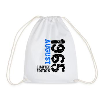 1965 August Limited Edition 58th Birthday Outfit - Drawstring Bag - white - Front