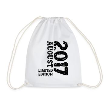 2017 August Limited Edition 6. Geburtstag Outfit - Turnbeutel - Weiß - Vorne