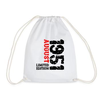 1951 August Limited Edition 72nd Birthday Outfit - Drawstring Bag - white - Front