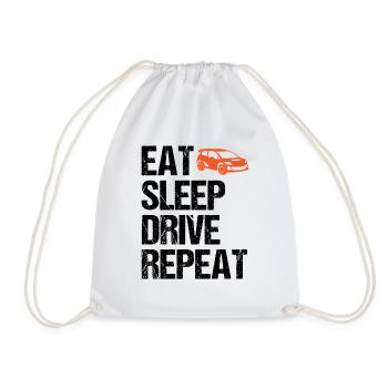 Racing Car Driver Saying Rally Motorsport Gift - Drawstring Bag - white - Front