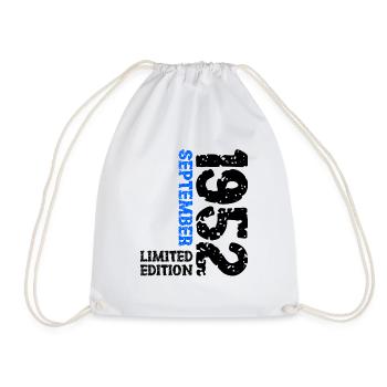 1952 Septembre Edition Limitée 71e anniversaire Déco - Sac de sport léger - blanc - Devant