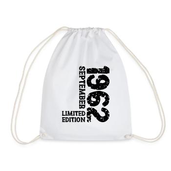 1962 Septembre Edition Limitée 61e anniversaire Déco - Sac de sport léger - blanc - Devant