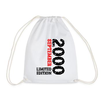 2000 Septembre Édition Limitée 23rd Birthday Deco - Sac de sport léger - blanc - Devant