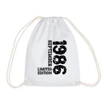 1986 Septembre Édition Limitée 37ème Anniversaire Décoration - Sac de sport léger - blanc - Devant