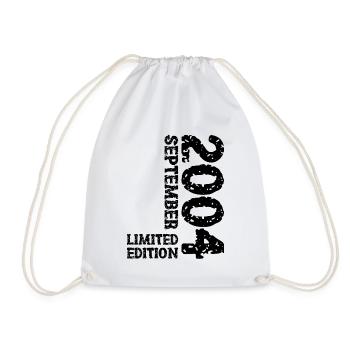 2004 September Limited Edition 19th Birthday Decoration - Drawstring Bag - white - Front