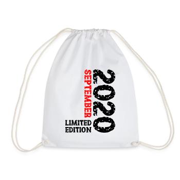 2020 September Limited Edition 3rd Birthday Decoration - Drawstring Bag - white - Front