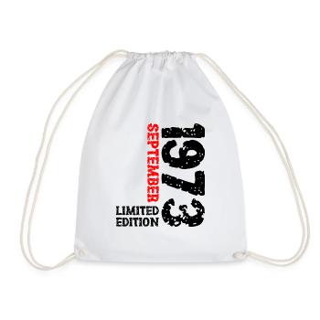 1973 Septembre Édition Limitée 50th Birthday Deco - Sac de sport léger - blanc - Devant