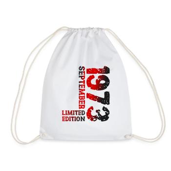 1973 Septembre Édition Limitée 50th Birthday Deco - Sac de sport léger - blanc - Devant