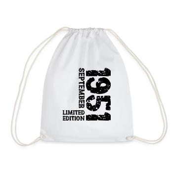 1951 Septembre Edition Limitée 72e Anniversaire Déco - Sac de sport léger - blanc - Devant
