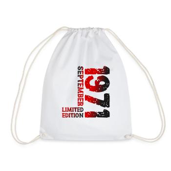 1971 Septembre Édition Limitée 52e Décoration Anniversaire - Sac de sport léger - blanc - Devant
