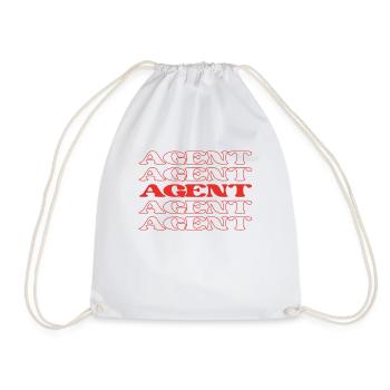 Agent Broker Operative Handler Agency - Drawstring Bag - white - Front