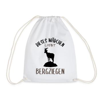 Mädchen und Bergziegen - Eine Liebe - Turnbeutel - Weiß - Vorne