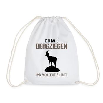 Bergziegenfreund - Turnbeutel - Weiß - Vorne