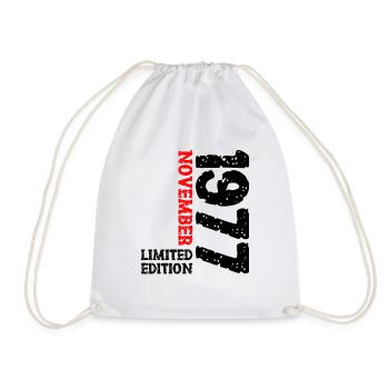 1977 Novembre Edition Limitée 46ème Anniversaire Décoration - Sac de sport léger - blanc - Devant