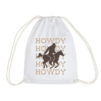 Bigfoot HOWDY Western Welcome Design - Sac de sport léger - blanc - Devant