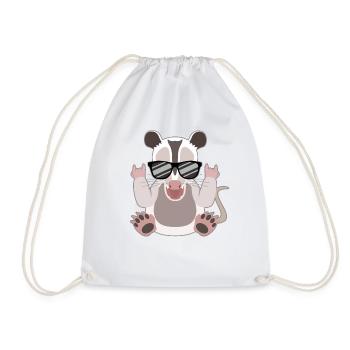 L’opossum à bascule à l’état pur joie de vivre - Sac de sport léger - blanc - Devant