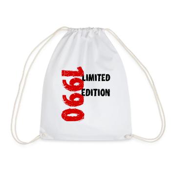 1990's Limited Edition Birthday Gift Wife Husband - Drawstring Bag - white - Front