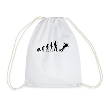 Evolution Patinage sur glace Patineur Rapide Cadeau - Sac de sport léger - blanc - Devant