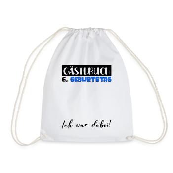 6e anniversaire cadeau garçons livre d’or hommes - Sac de sport léger - blanc - Devant